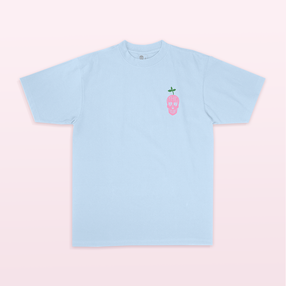 27 Club Coffee - Vegans Taste Better Light Blue T-Shirt – 27 Club