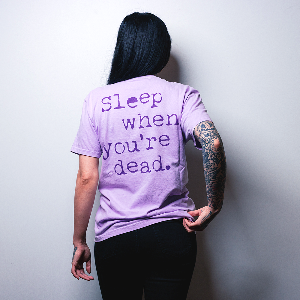 Sleep When You're Dead Orchid T-Shirt