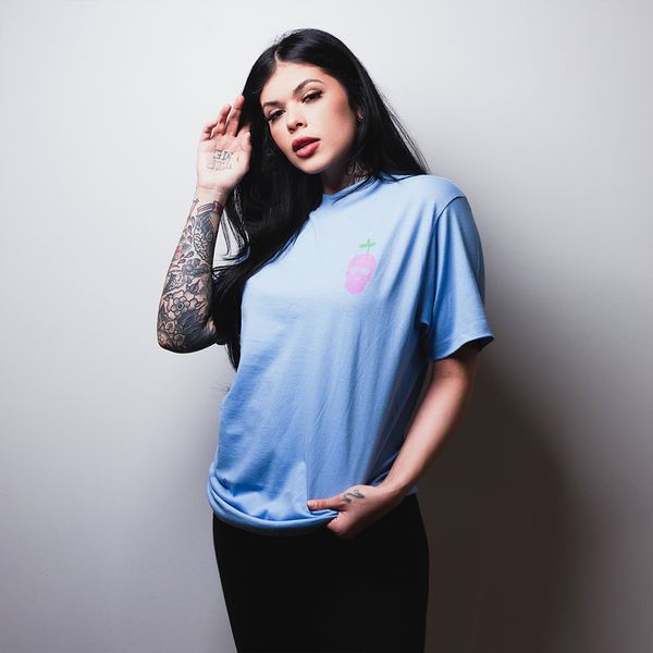 27 Club Coffee - Vegans Taste Better Light Blue T-Shirt – 27 Club