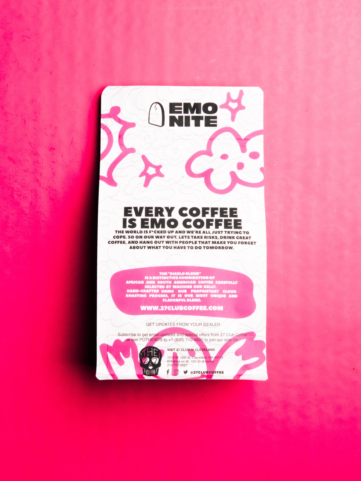 Sunday Inn emo エモ Emo Nite Diablo Whole Beans – 27 Club Coffee LLC