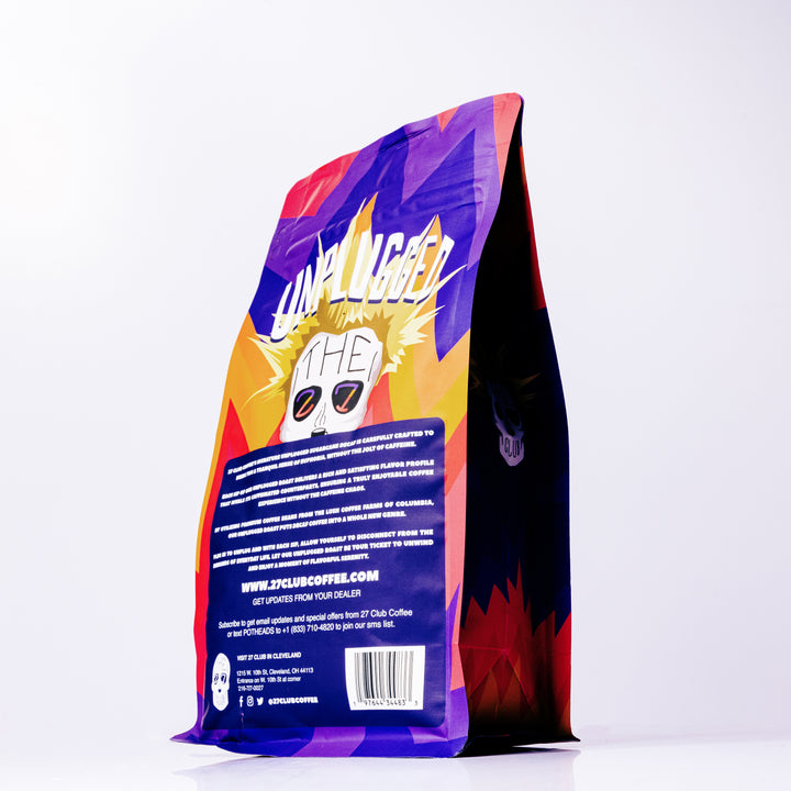 27 Club Coffee - Unplugged Whole Decaf Coffee Beans – 27 Club