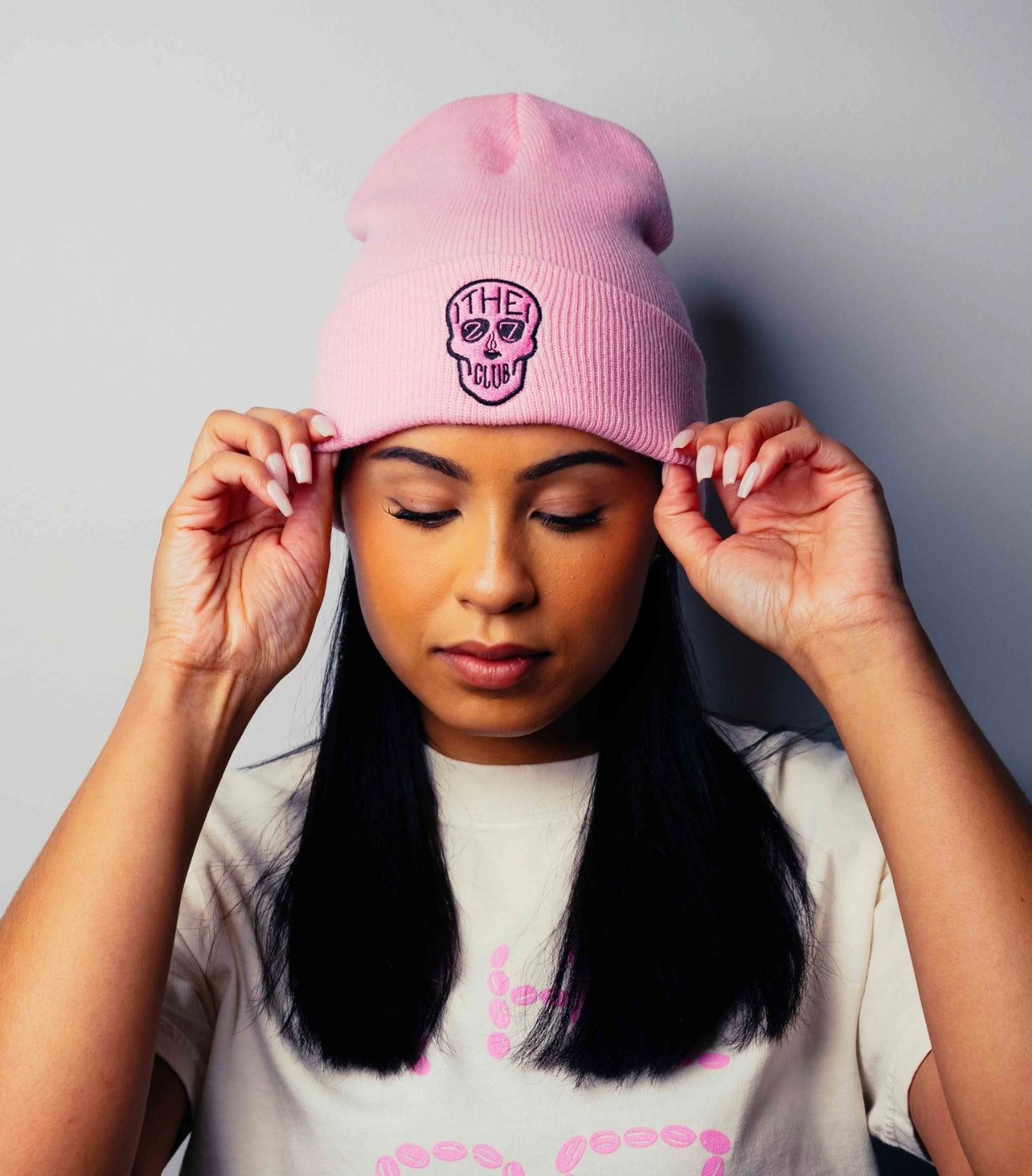 Pink Logo Beanie