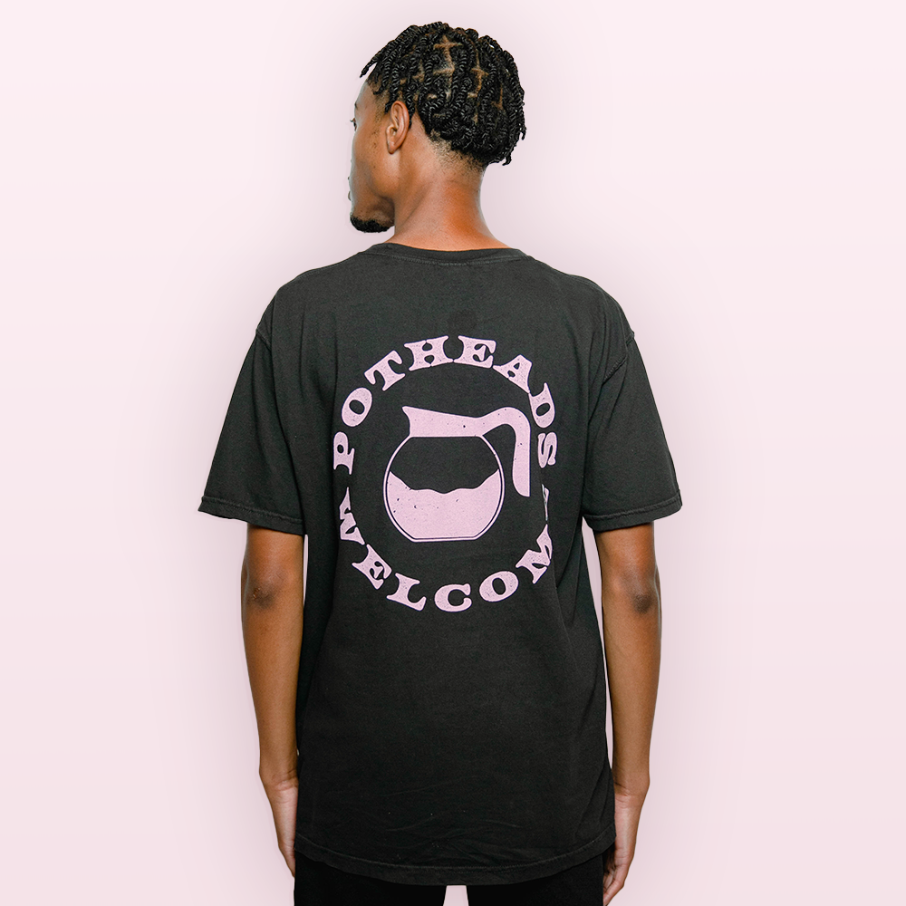 Potheads Welcome Black T-Shirt
