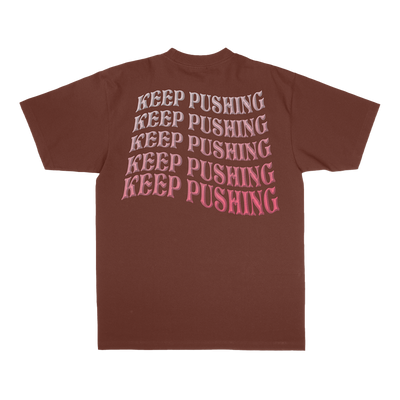 Keep Pushing Puff Ink Gradient T-Shirt