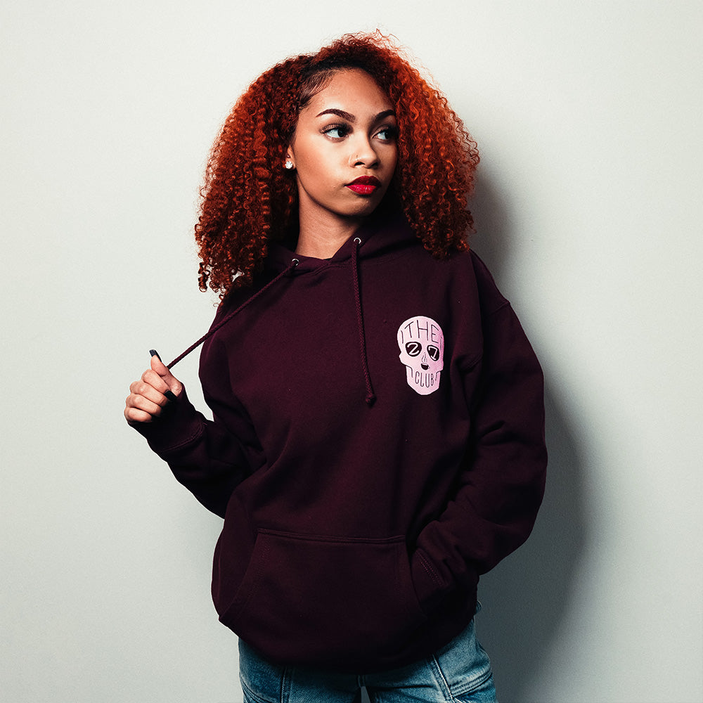 Love Me Like Coffee Maroon Hoodie